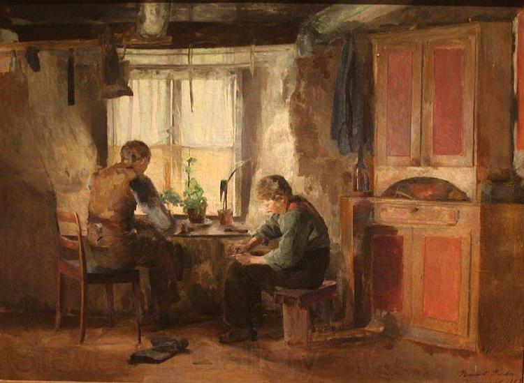 Harriet Backer Bygdeskomakere Norge oil painting art